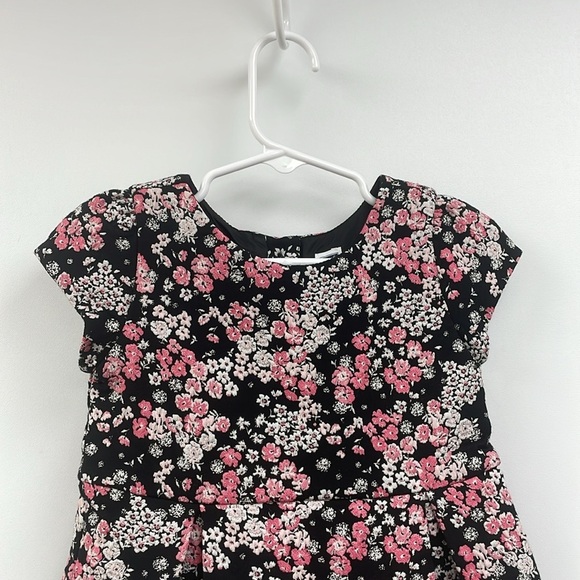 NWT Girl's Janie & Jack Floral Jacquard Crewneck Pleated Fit & Flare Dress 2T - Picture 3 of 8